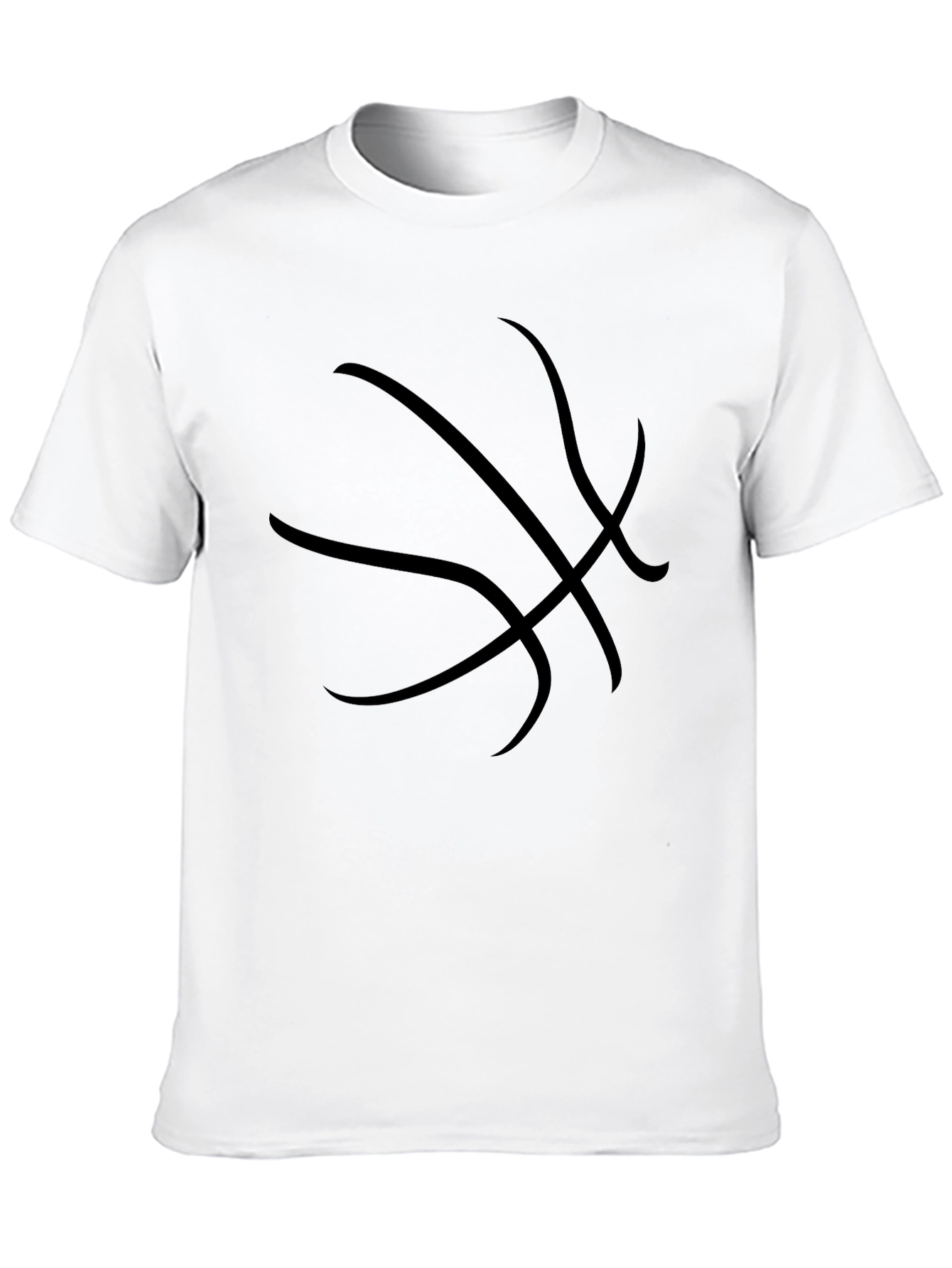 Basketball Graphic T-Shirt - Black Cotton Tee