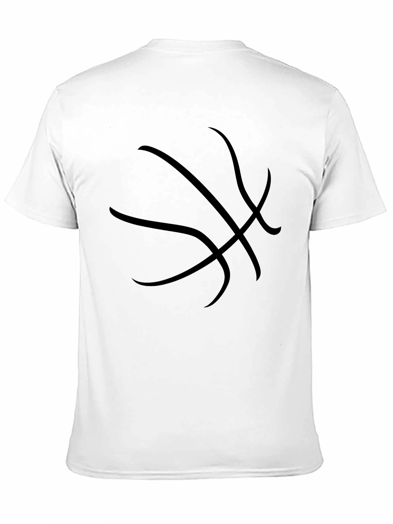 Basketball Graphic T-Shirt - Black Cotton Tee