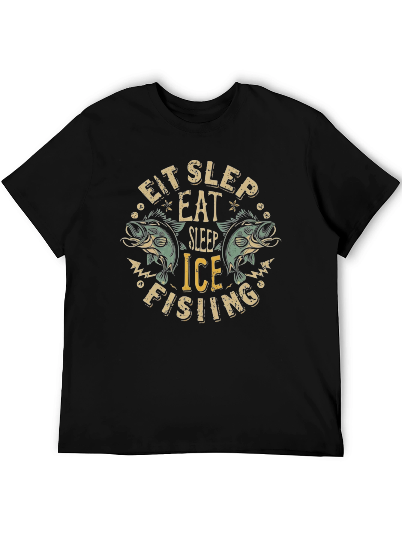 Eat Sleep Ice Fishing Graphic T-Shirt
