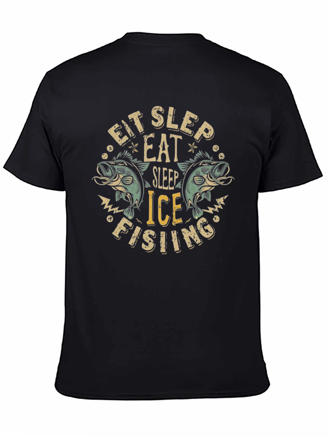 Eat Sleep Ice Fishing Graphic T-Shirt