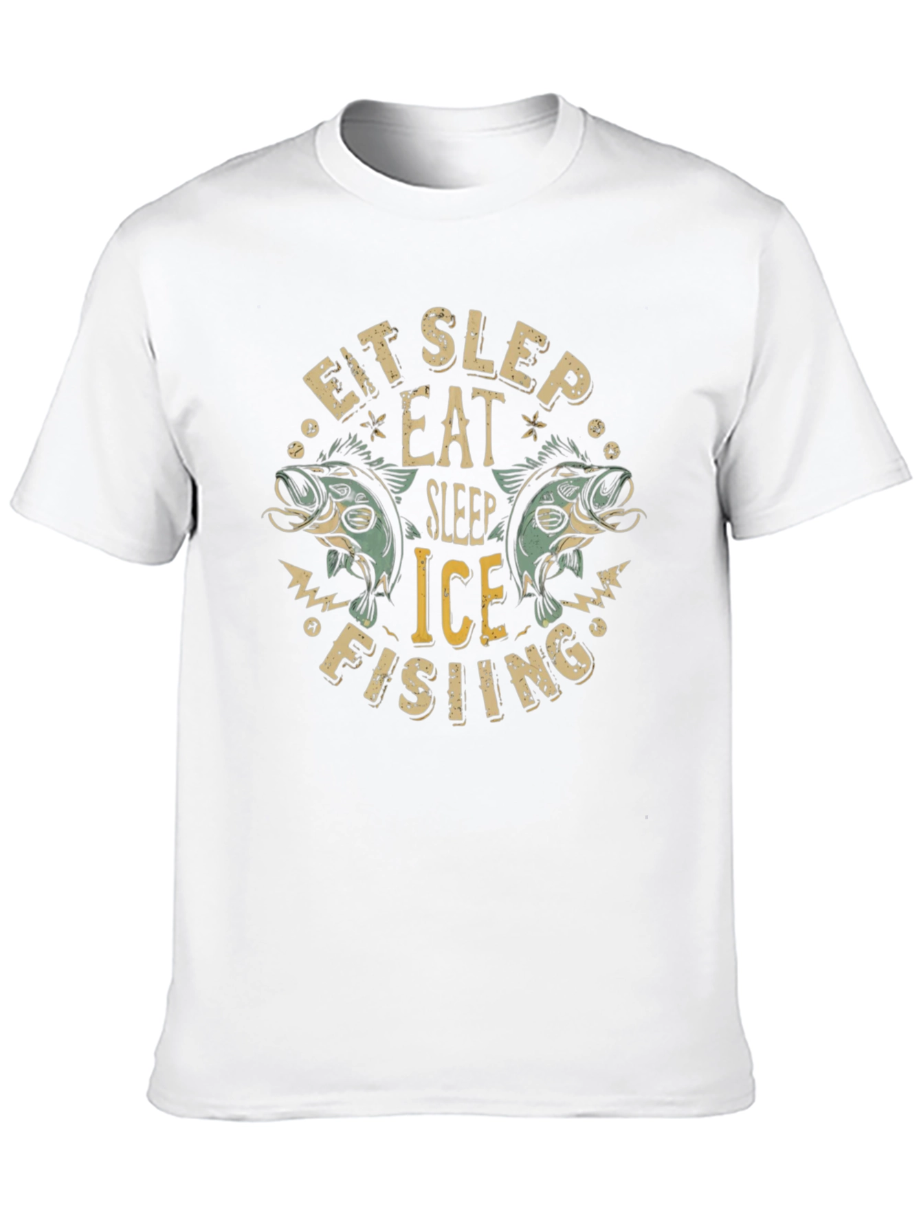 Eat Sleep Ice Fishing Graphic T-Shirt