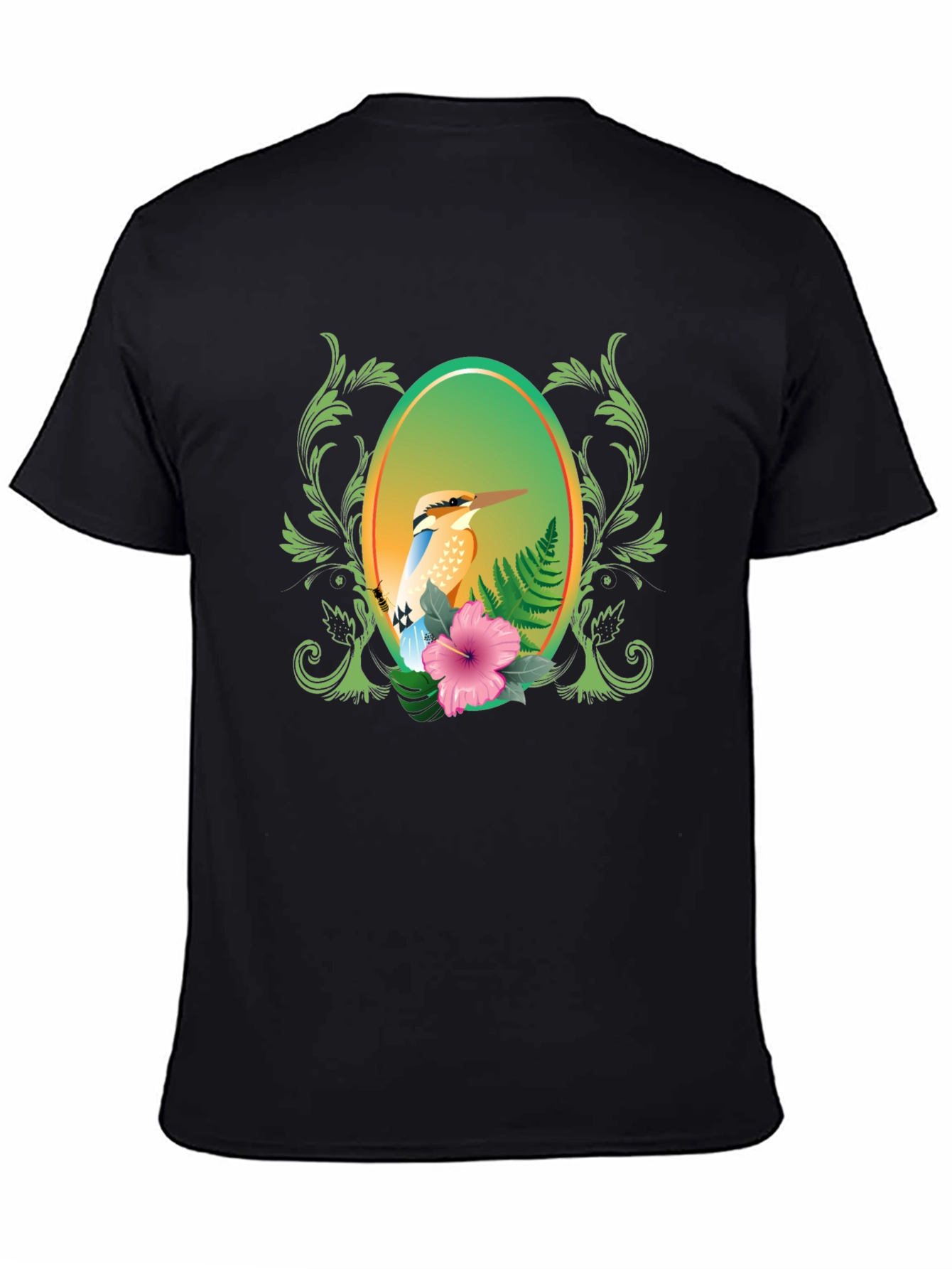 Tropical Bird Floral Graphic Tee
