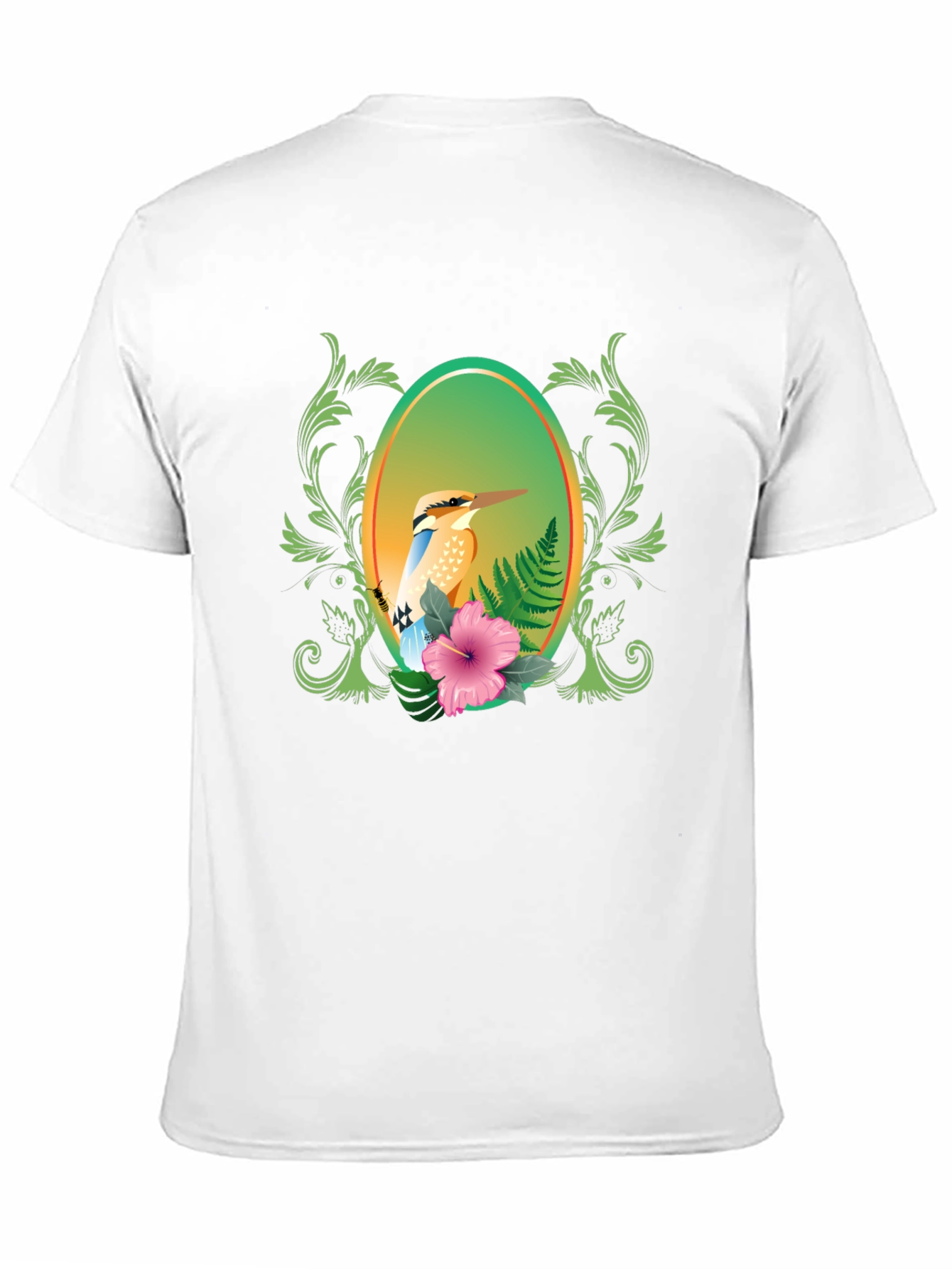 Tropical Bird Floral Graphic Tee