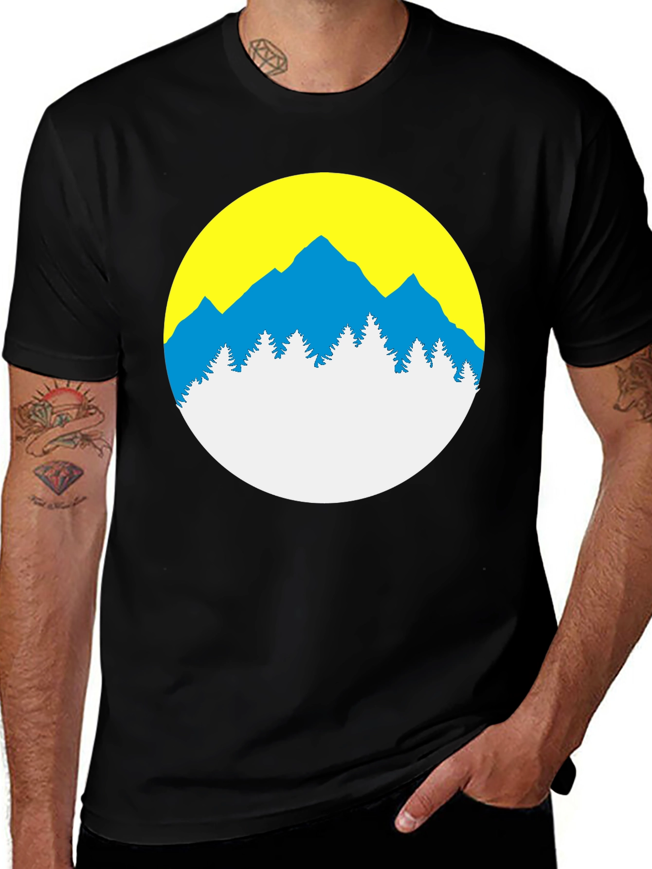 Mountain Scene Graphic Tee