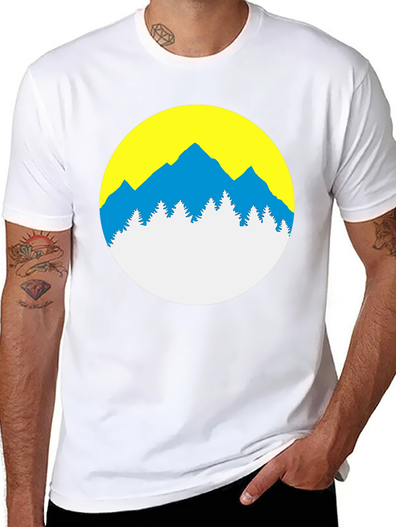 Mountain Scene Graphic Tee