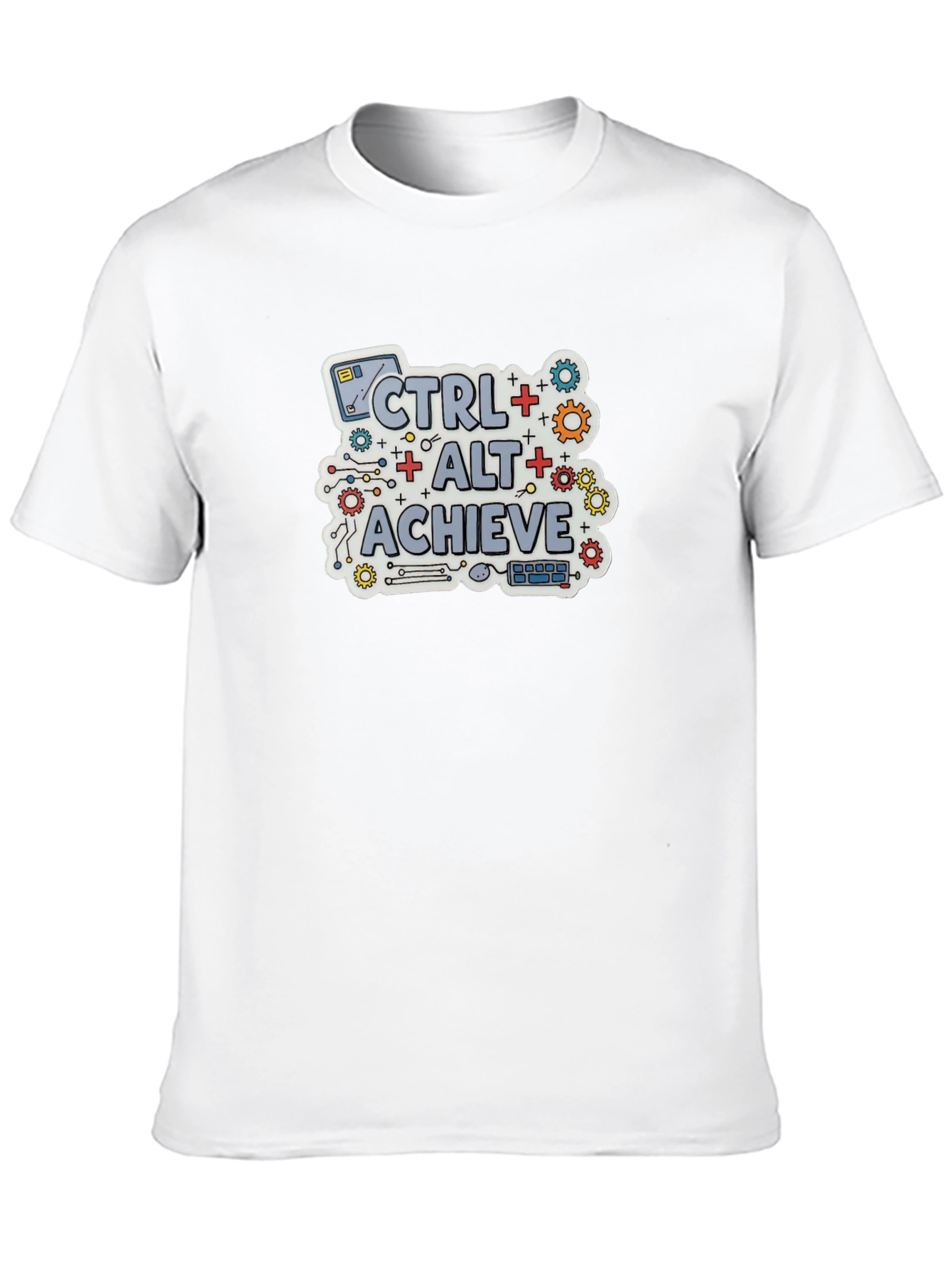 CTRL + ALT + ACHIEVE Black T-Shirt