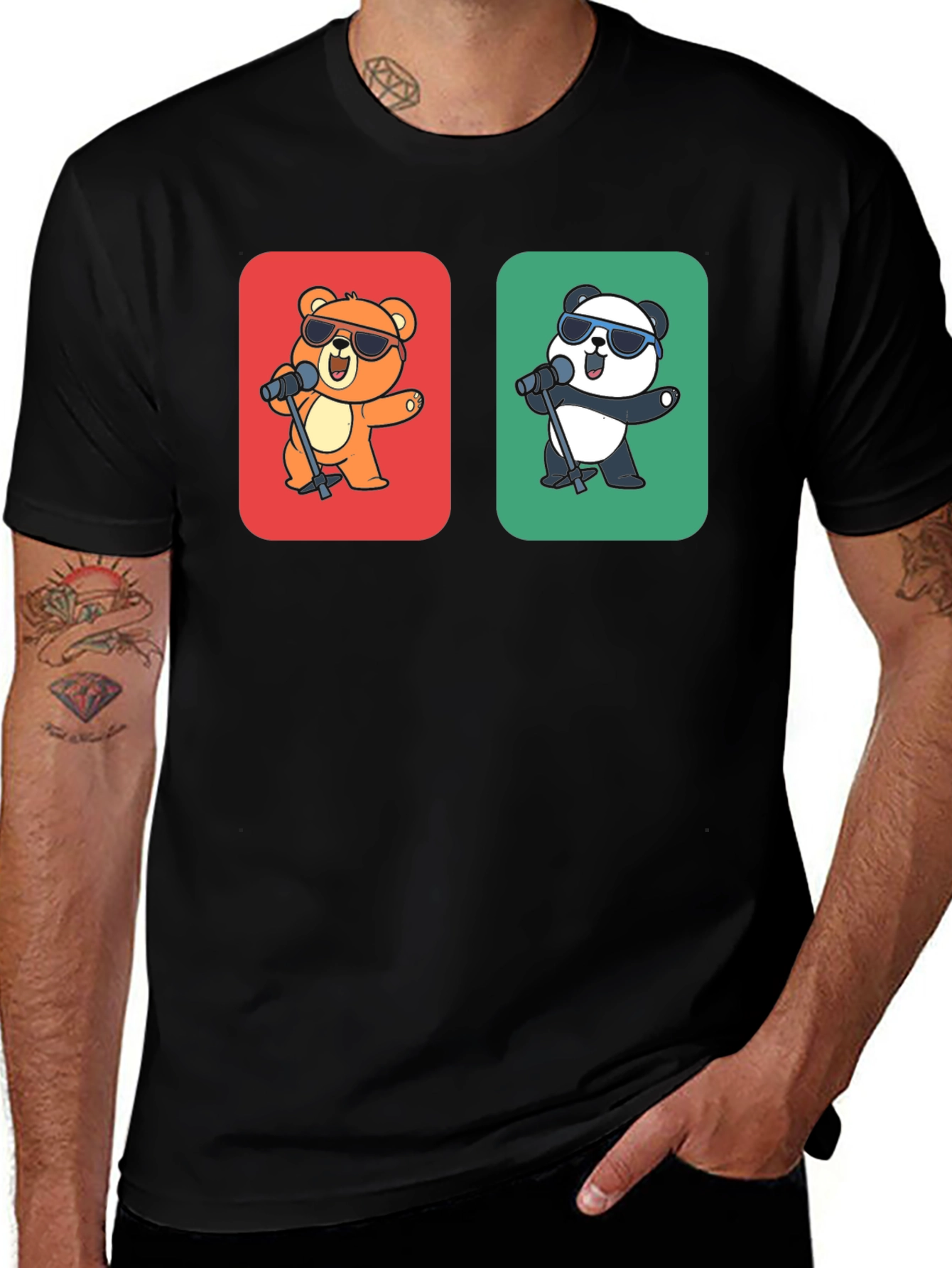 Singing Bear & Panda Graphic Tee
