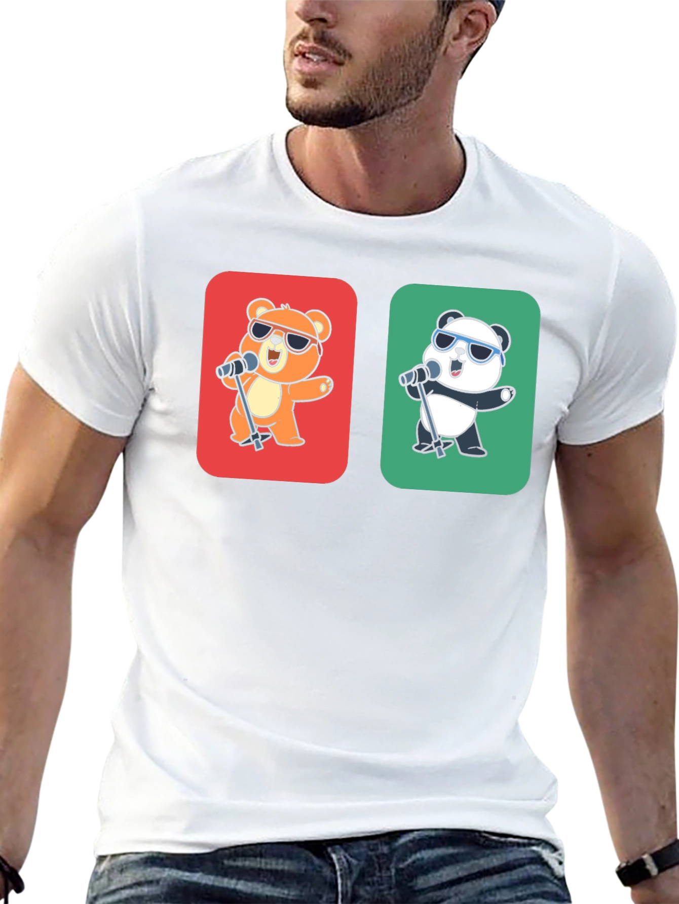 Singing Bear & Panda Graphic Tee