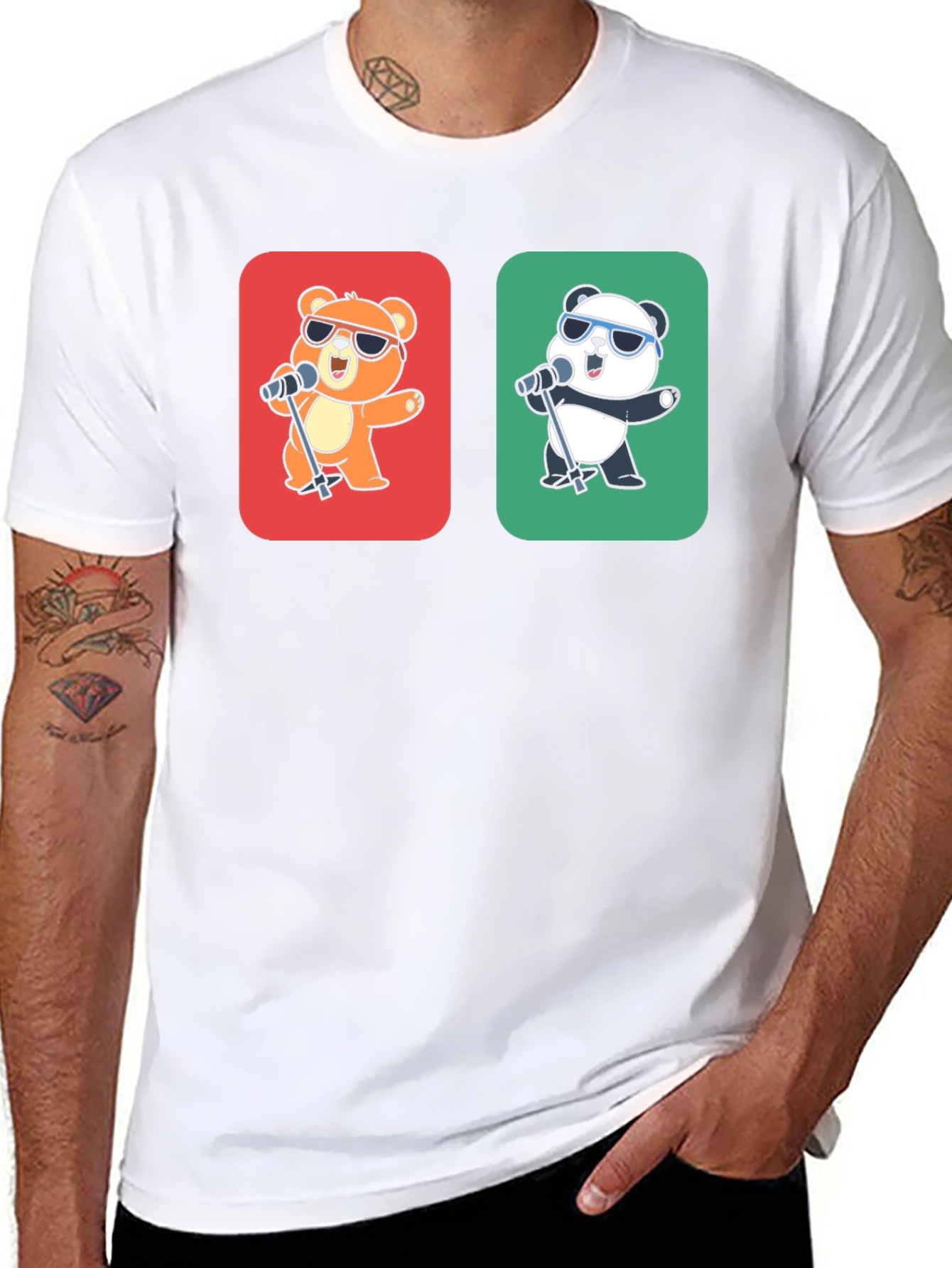 Singing Bear & Panda Graphic Tee