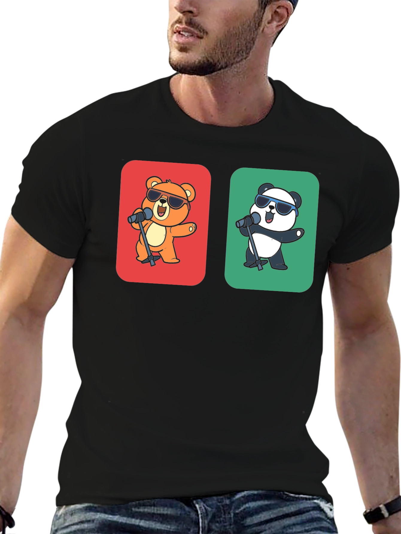 Singing Bear & Panda Graphic Tee