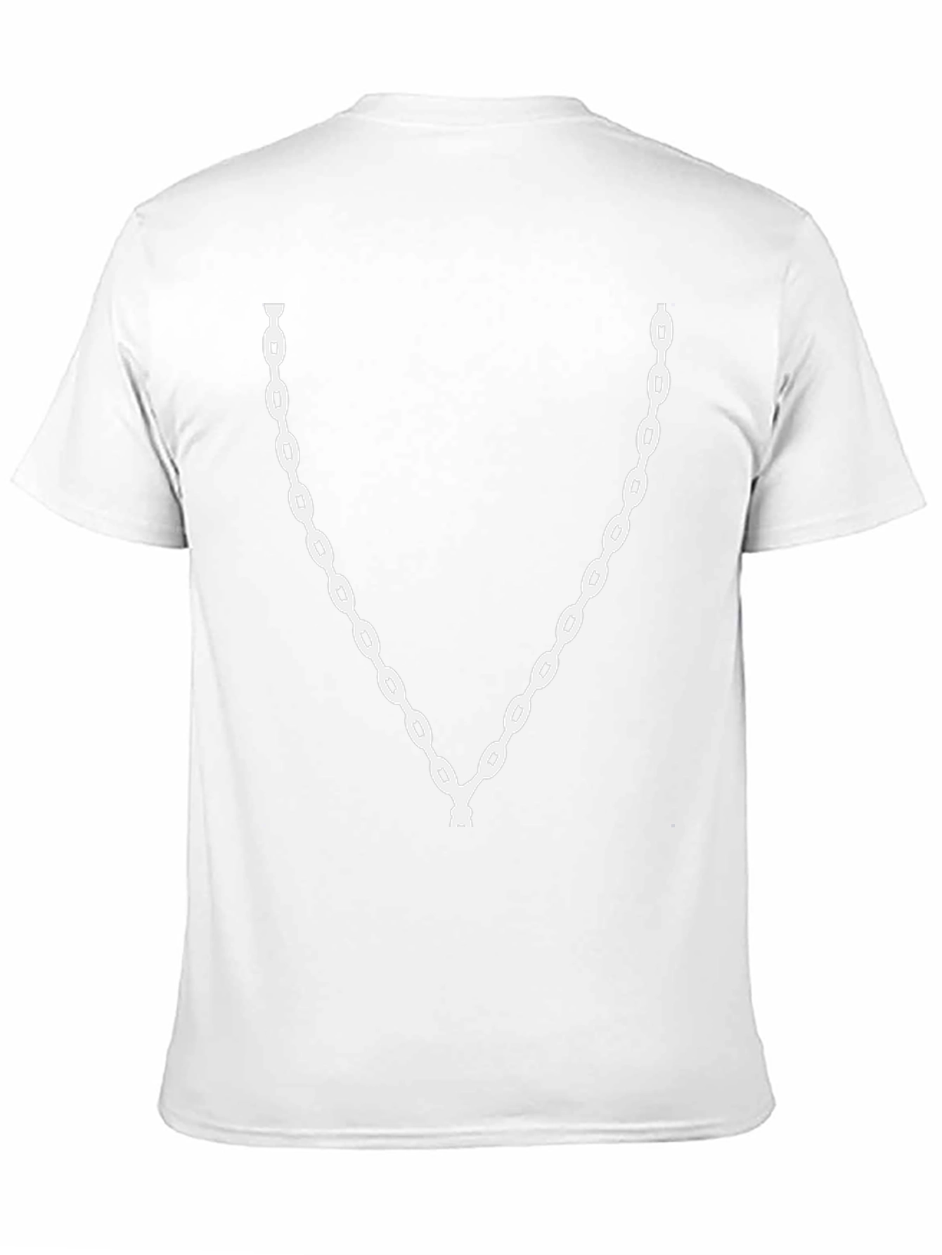 Chain Graphic Tee - Black Crew Neck