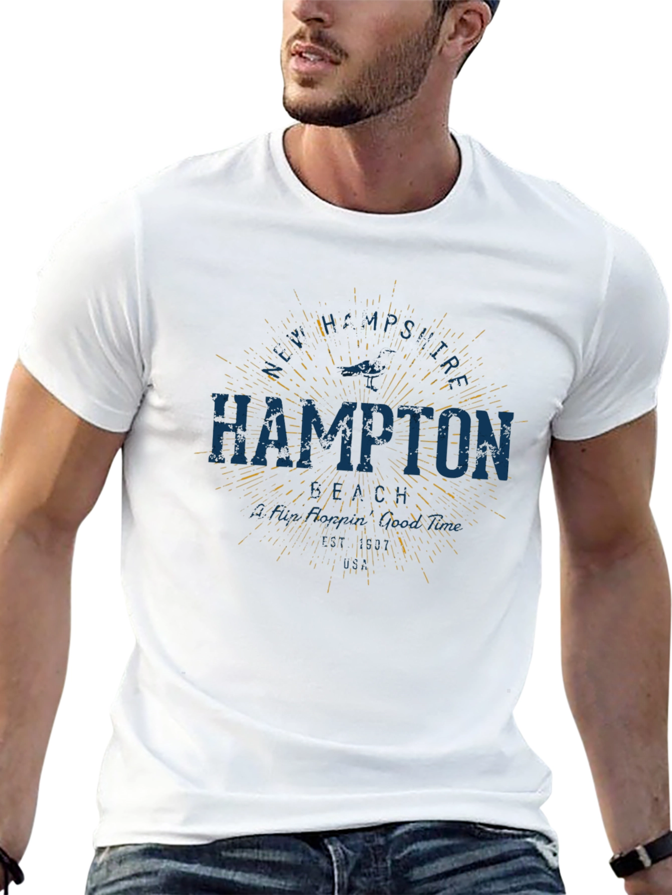 Hampton Graphic Print T-Shirt