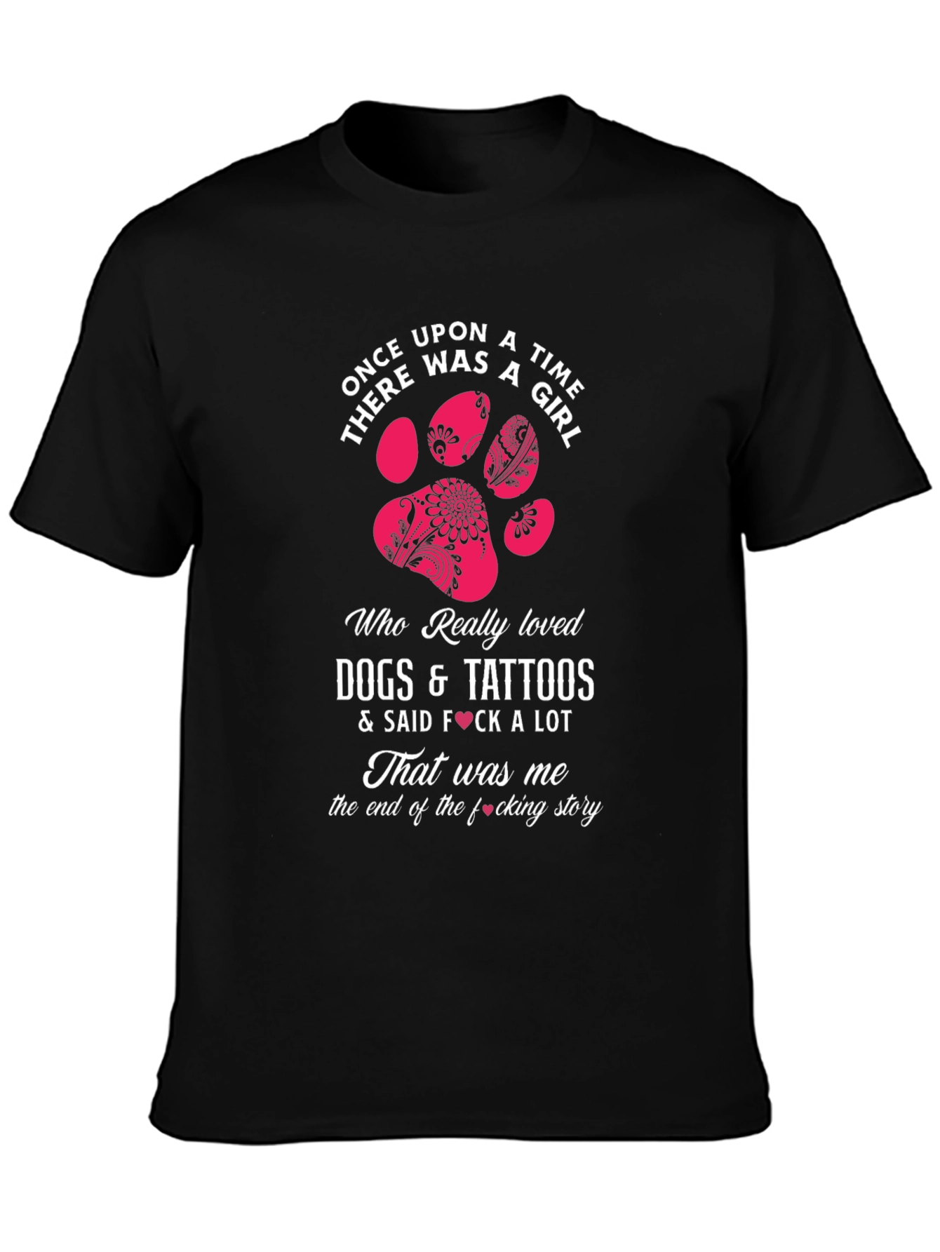 Dogs Tattoos & Girls Graphic T-Shirt