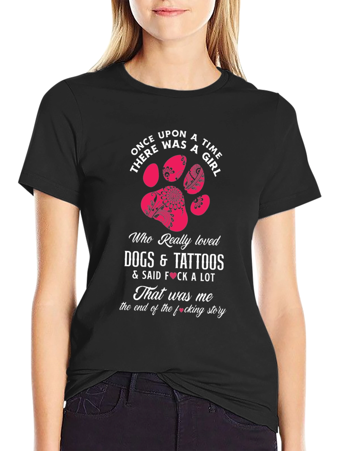 Dogs Tattoos & Girls Graphic T-Shirt