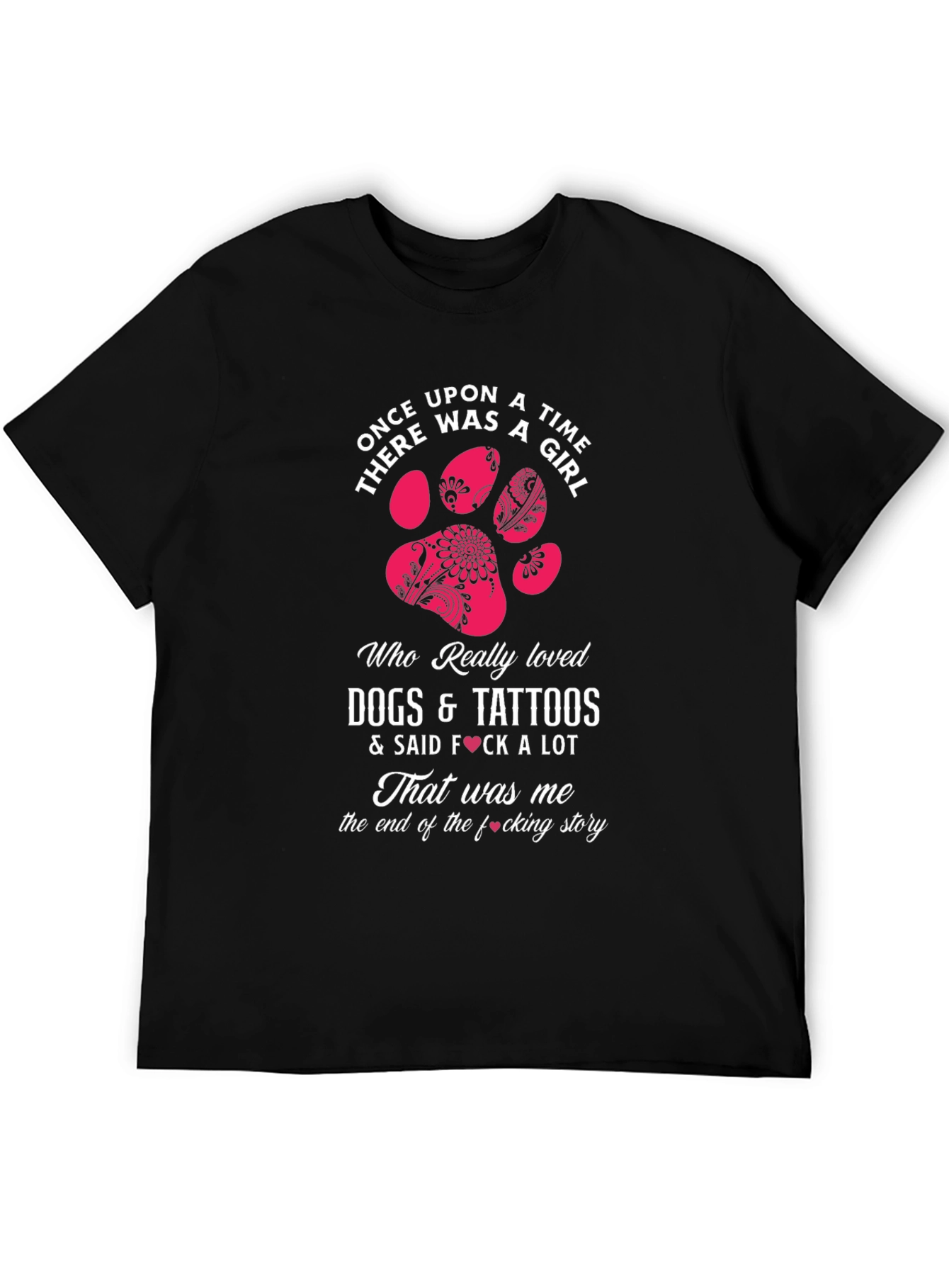 Dogs Tattoos & Girls Graphic T-Shirt
