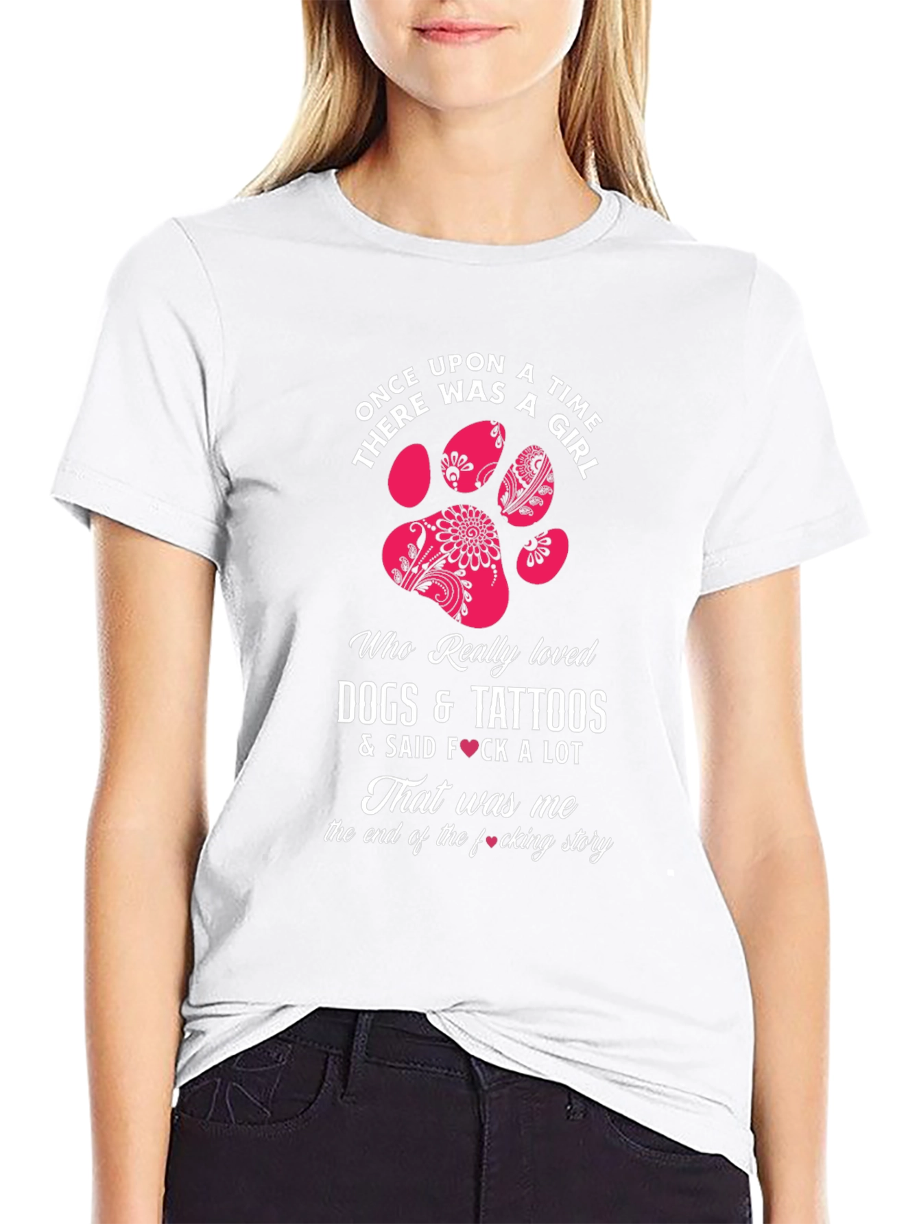 Dogs Tattoos & Girls Graphic T-Shirt