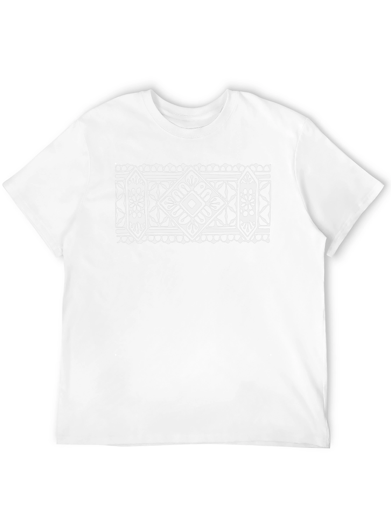Geometric Print Black T-Shirt