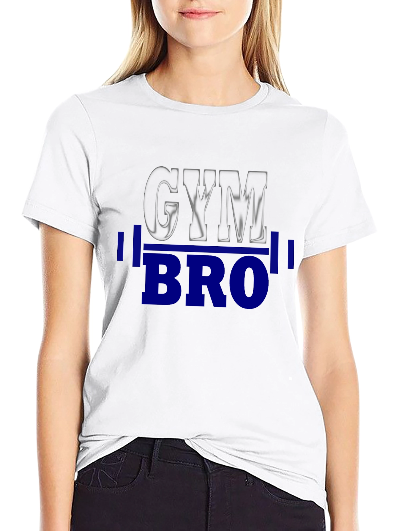 Gym Bro Black T-Shirt - Weightlifting Motivation