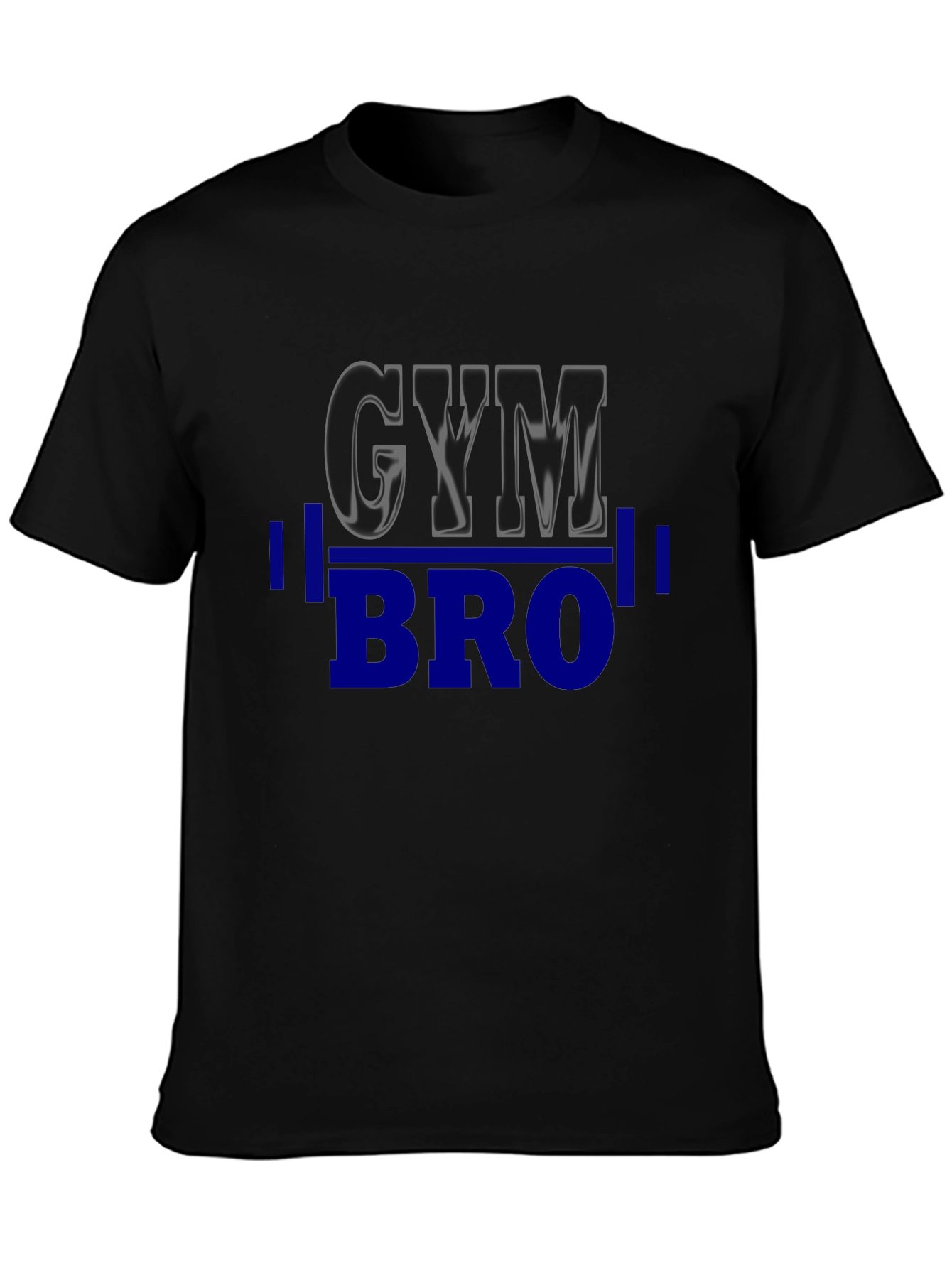 Gym Bro Black T-Shirt - Weightlifting Motivation