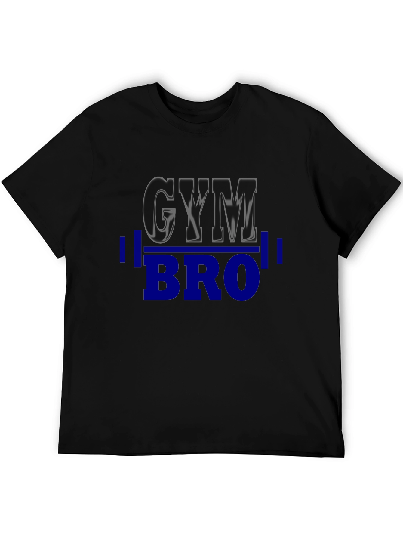 Gym Bro Black T-Shirt - Weightlifting Motivation
