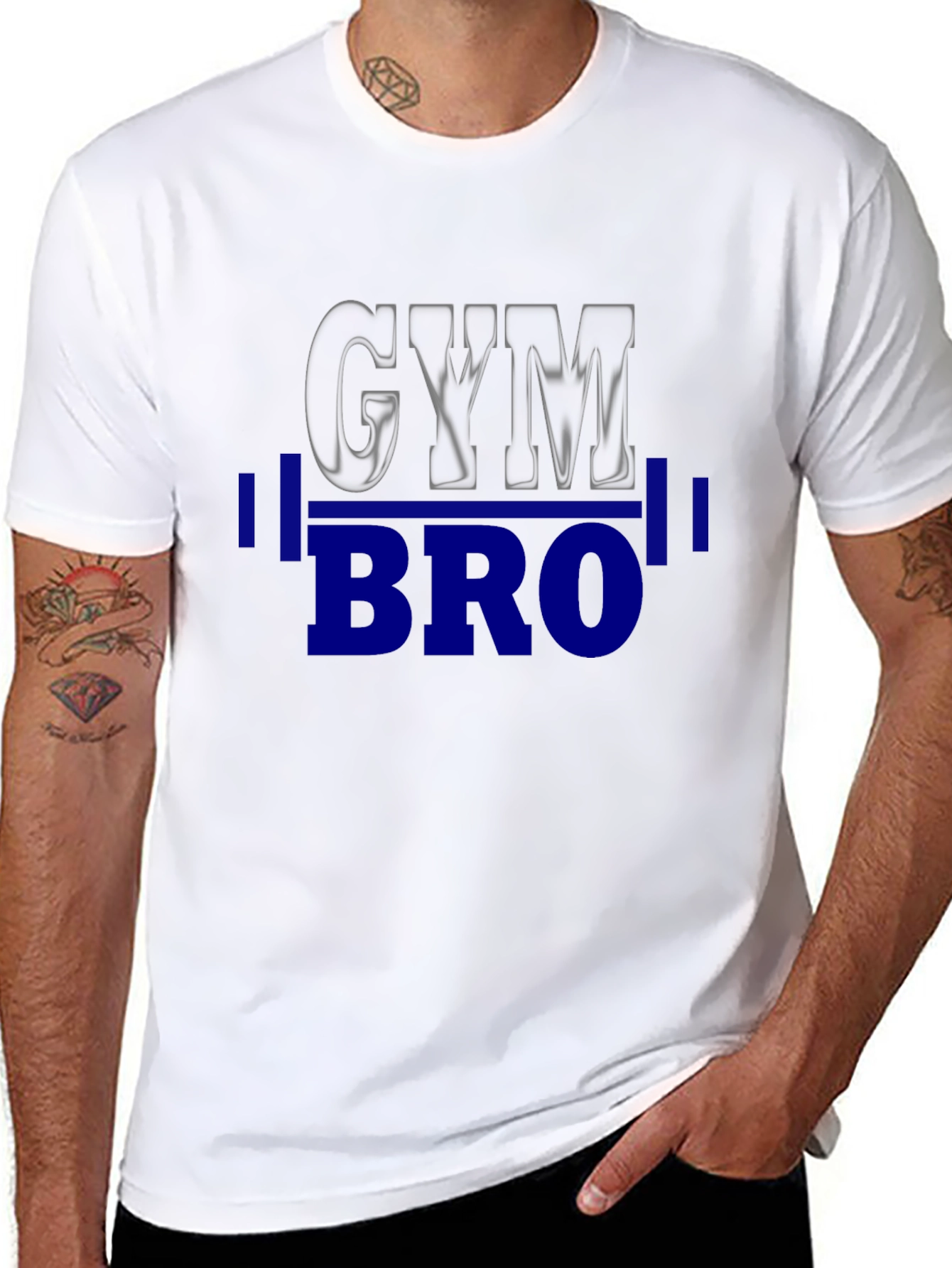 Gym Bro Black T-Shirt - Weightlifting Motivation