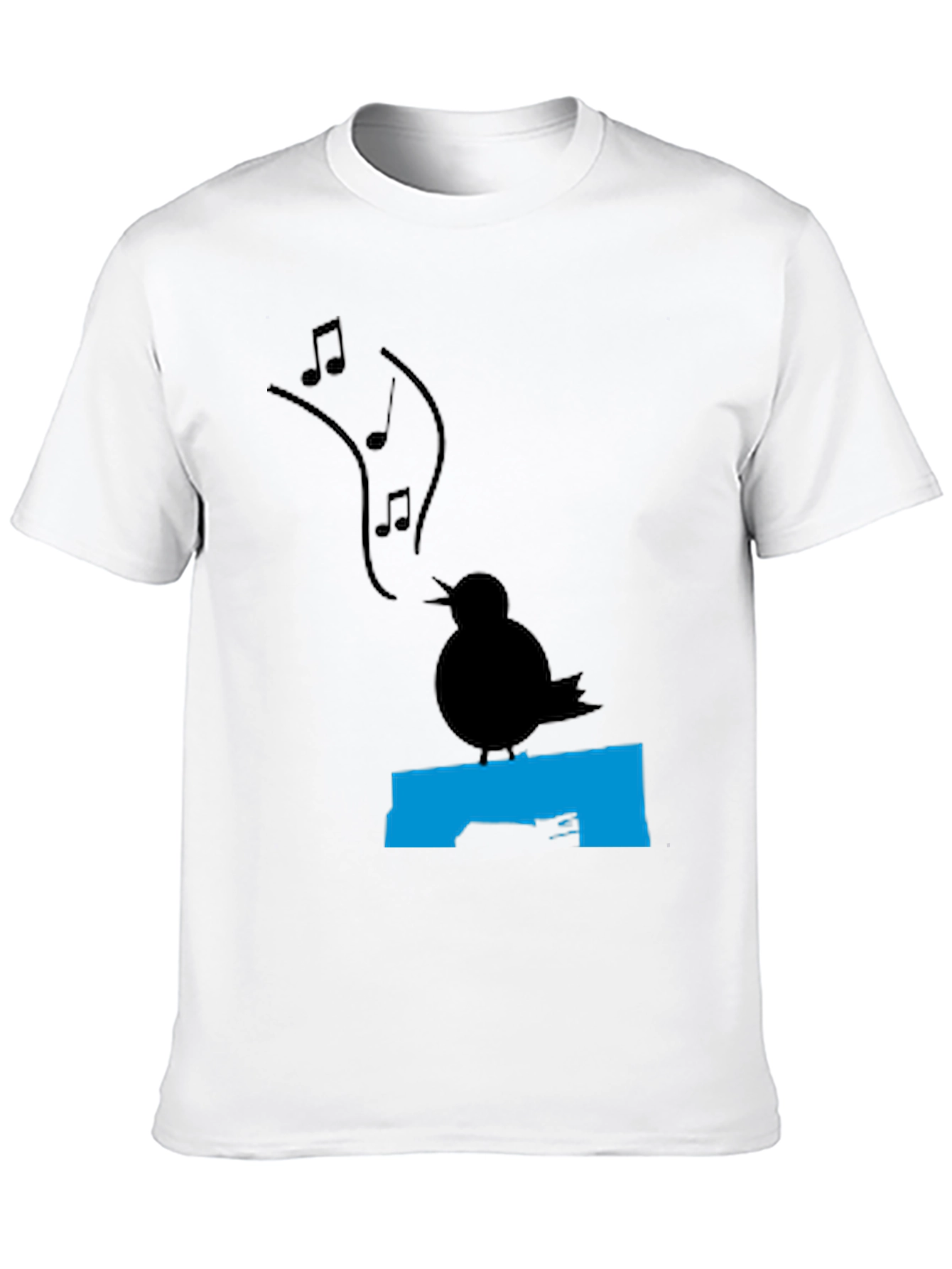 Singing Bird Graphic Tee - Black T-Shirt