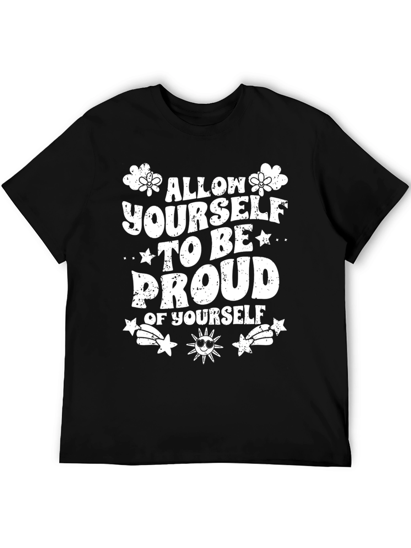 Proud of Yourself Graphic Tee - Black