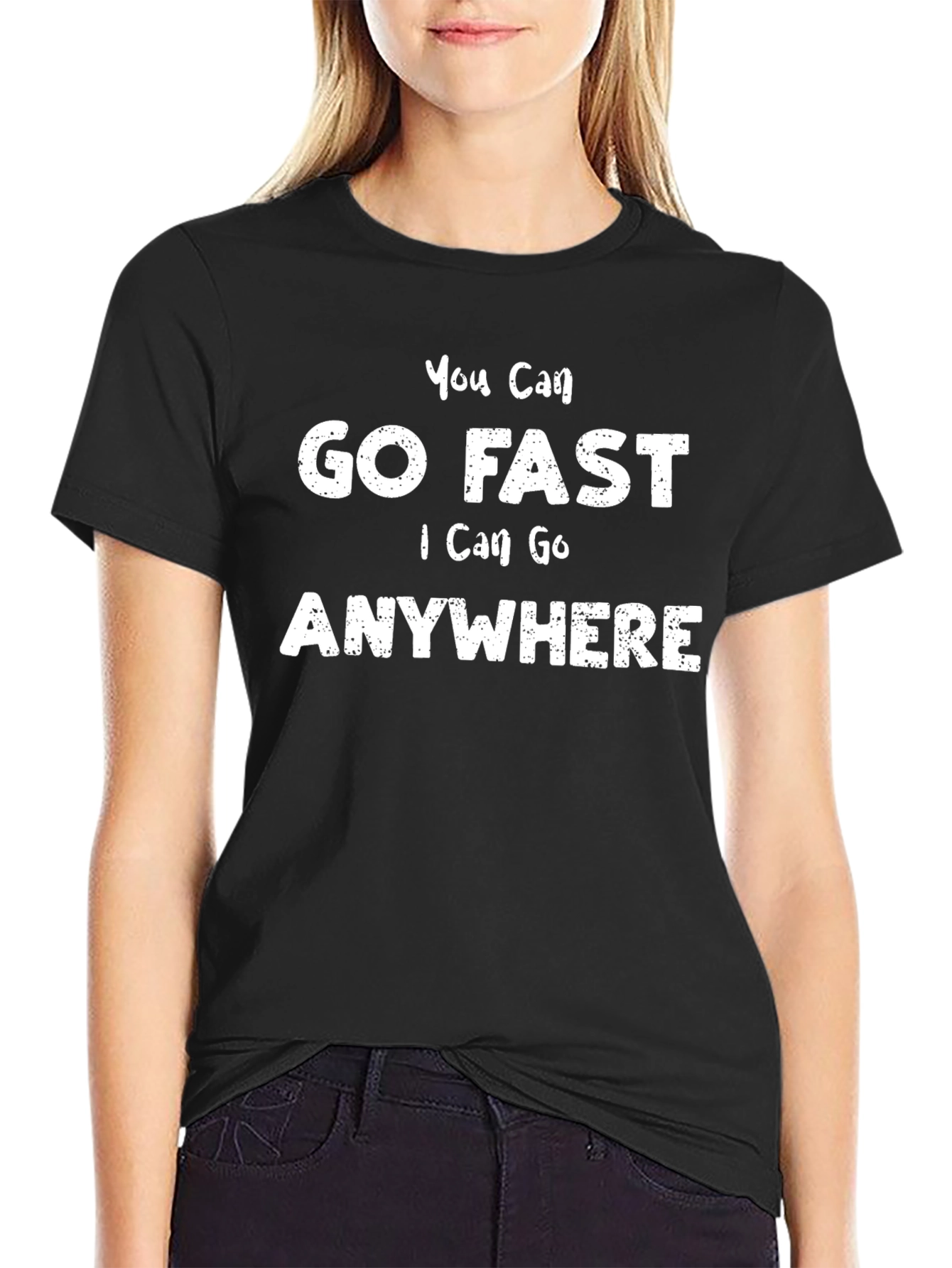 Go Fast Anywhere Graphic Tee - Black