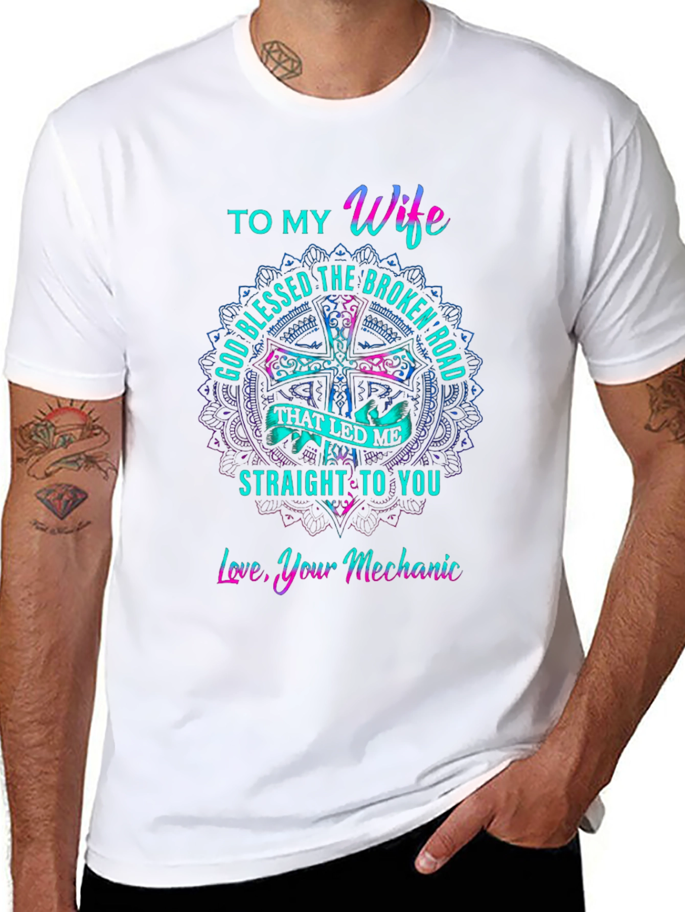 To My Wife Mechanic Love T-Shirt