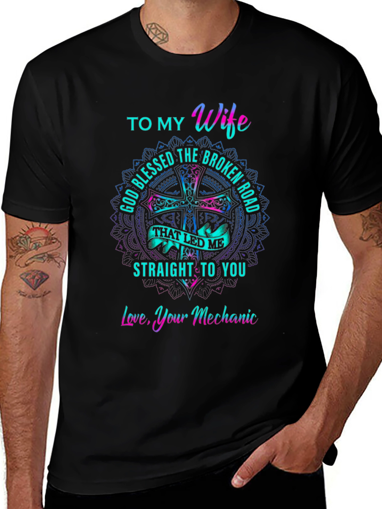 To My Wife Mechanic Love T-Shirt