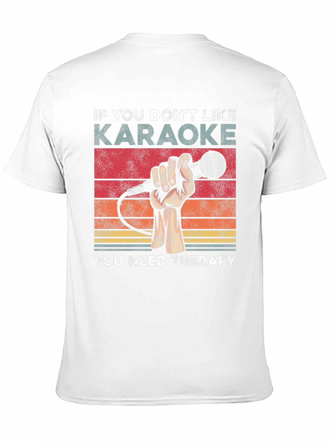 Karaoke Therapy T-Shirt - Music Lover Tee