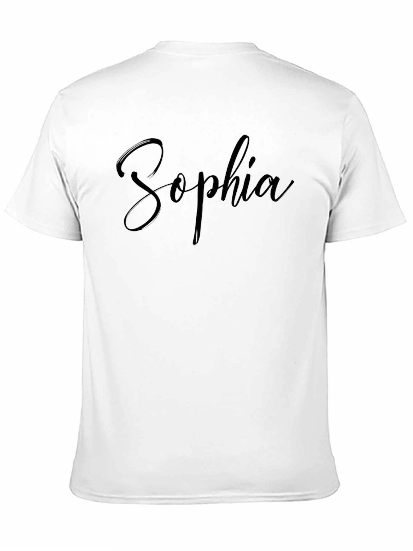 Personalized Sophia Black T-Shirt