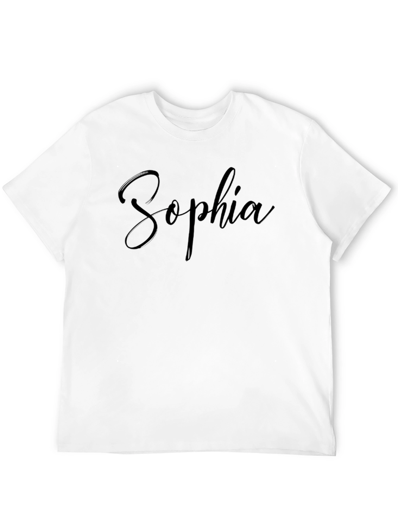 Personalized Sophia Black T-Shirt