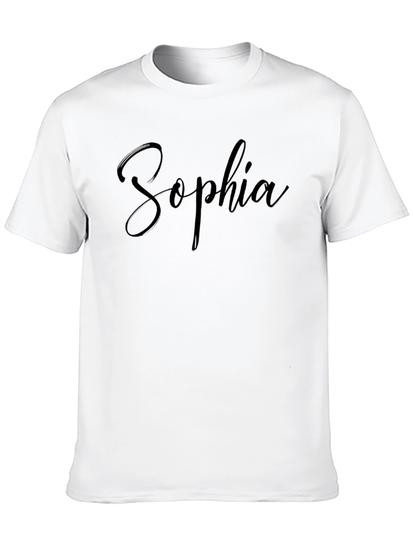 Personalized Sophia Black T-Shirt