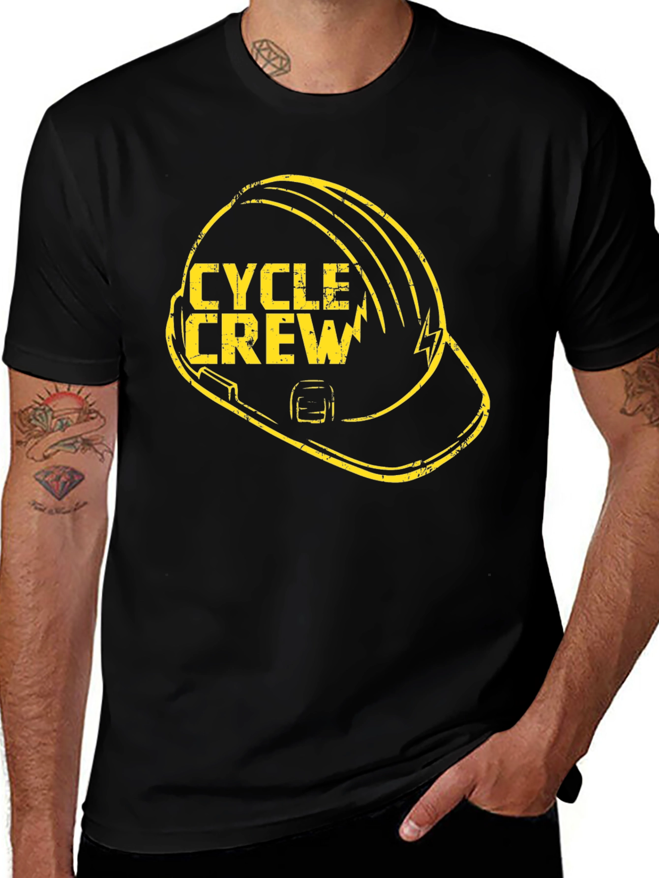 Cycle Crew Black T-Shirt