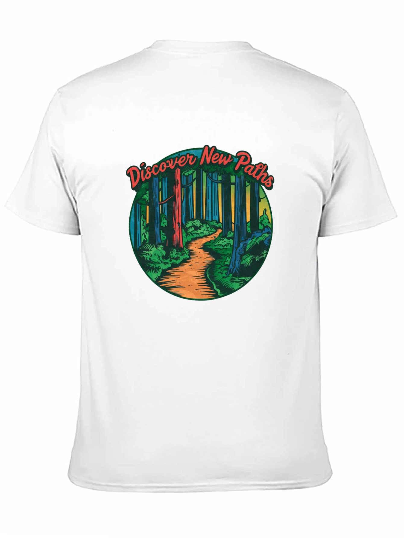 Discover New Paths Graphic Tee - Nature Adventure
