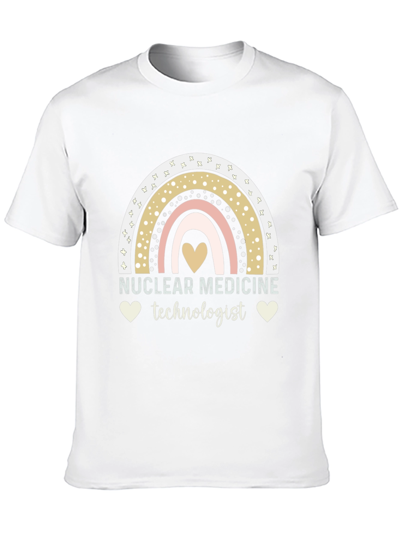 Nuclear Medicine Technologist Rainbow Heart T-Shirt