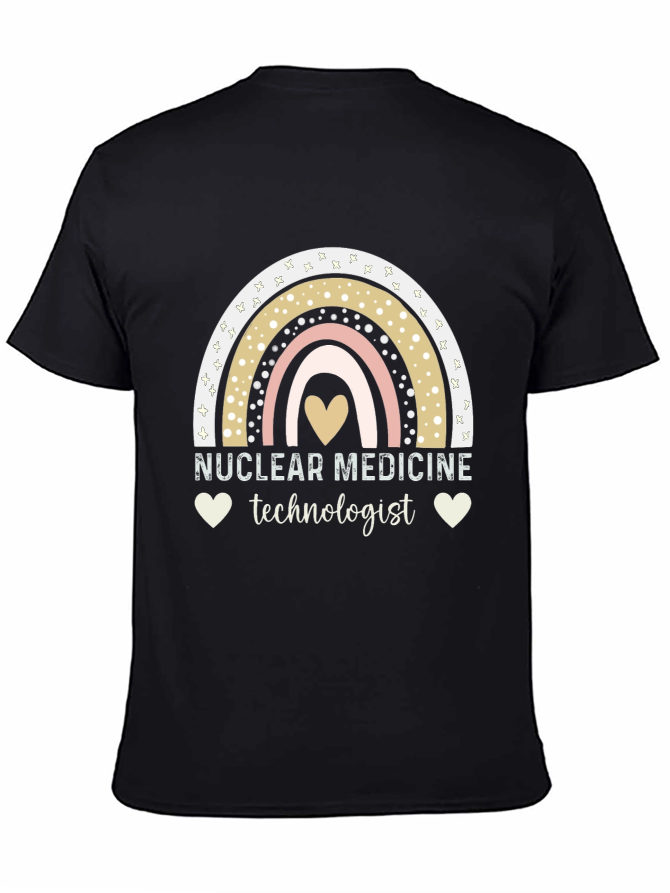 Nuclear Medicine Technologist Rainbow Heart T-Shirt