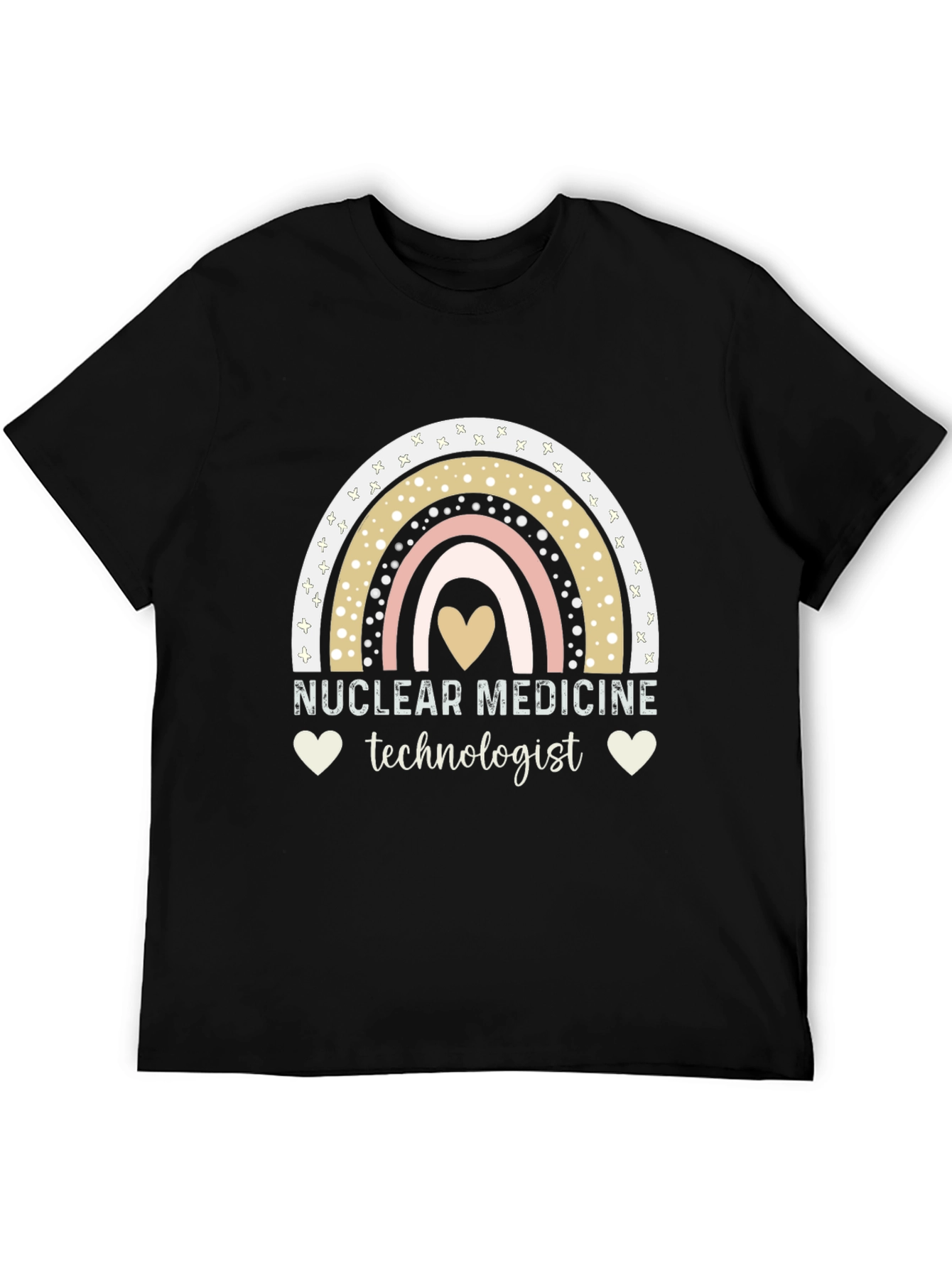 Nuclear Medicine Technologist Rainbow Heart T-Shirt