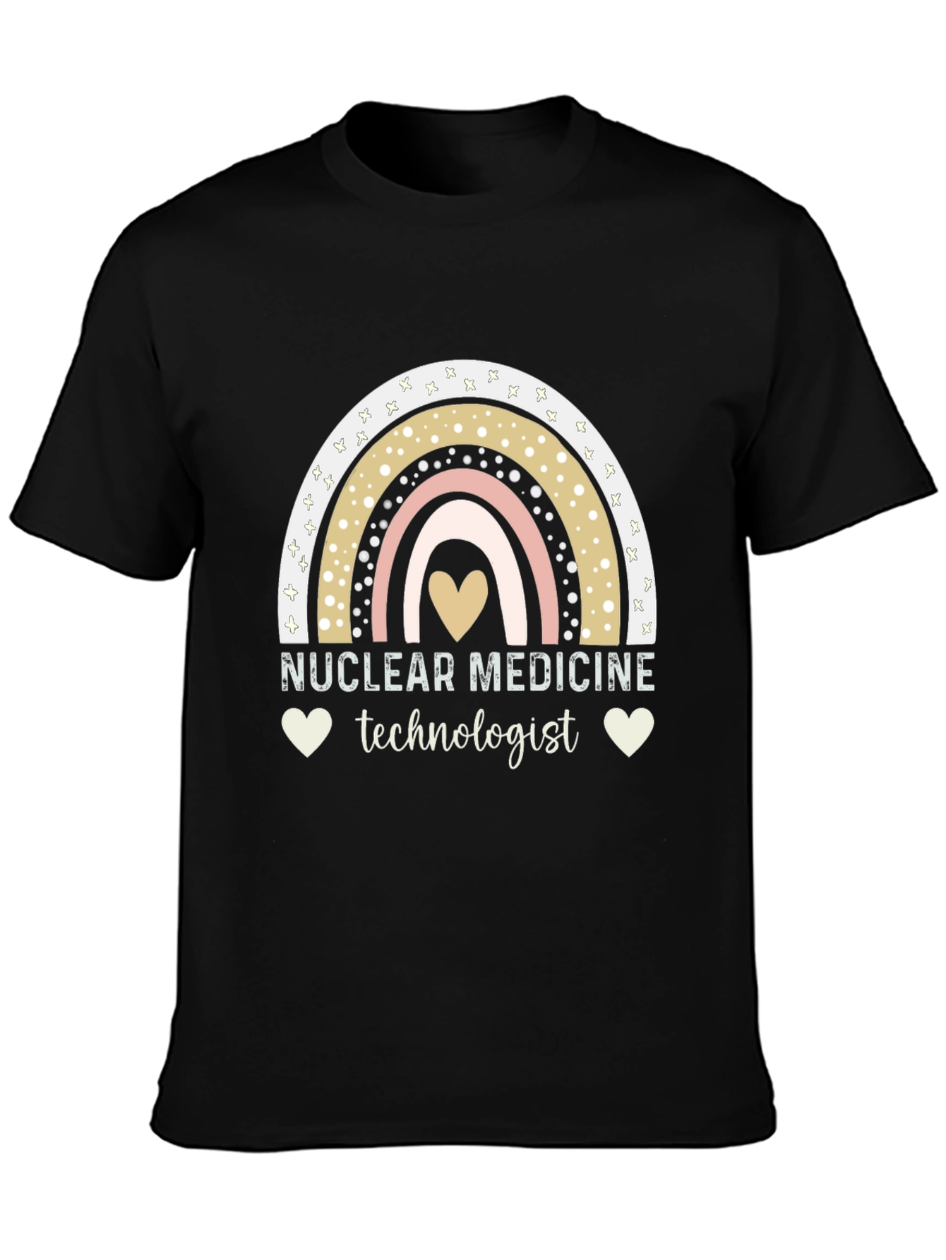 Nuclear Medicine Technologist Rainbow Heart T-Shirt