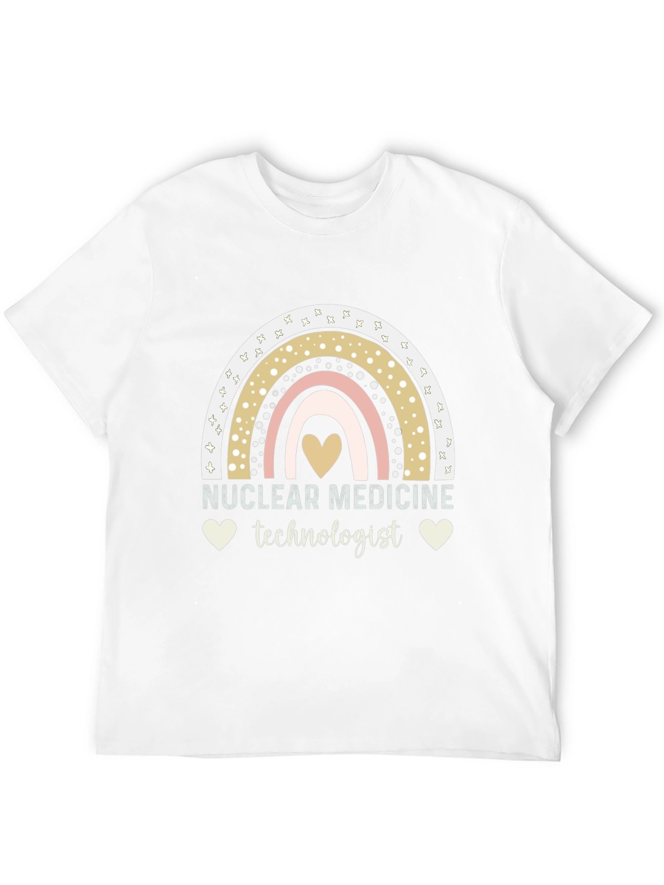 Nuclear Medicine Technologist Rainbow Heart T-Shirt
