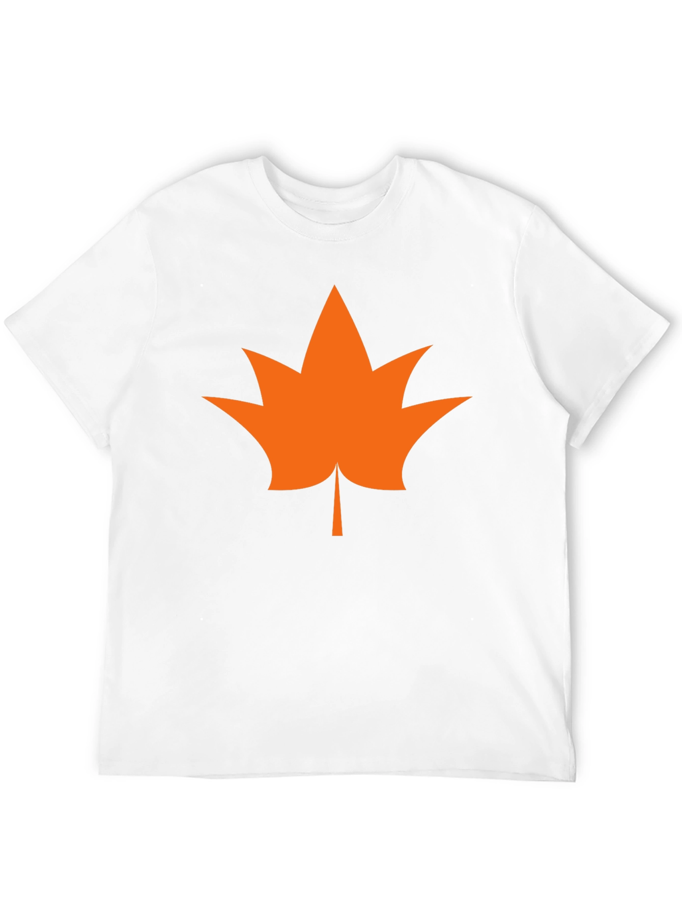 Leaf Graphic Tee - Casual Style Black T-Shirt