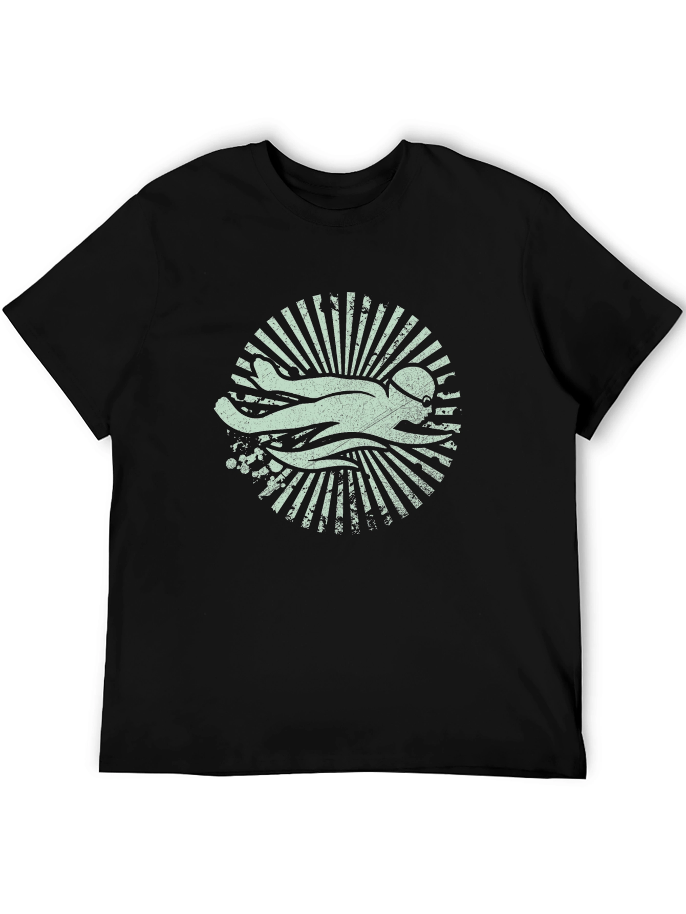 Swimmer Graphic Tee - Retro Swim Club Shirt