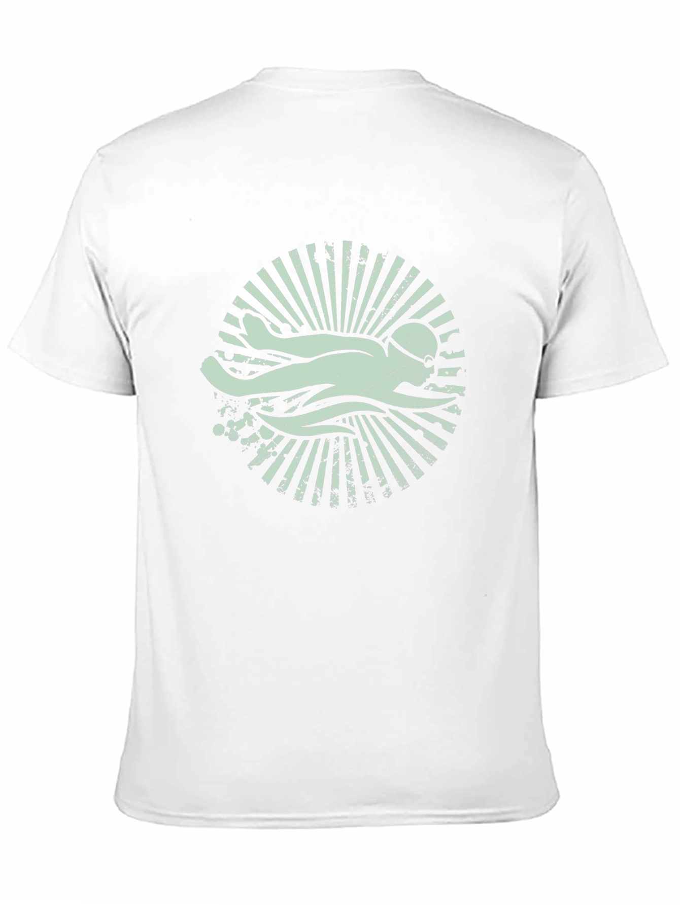 Swimmer Graphic Tee - Retro Swim Club Shirt