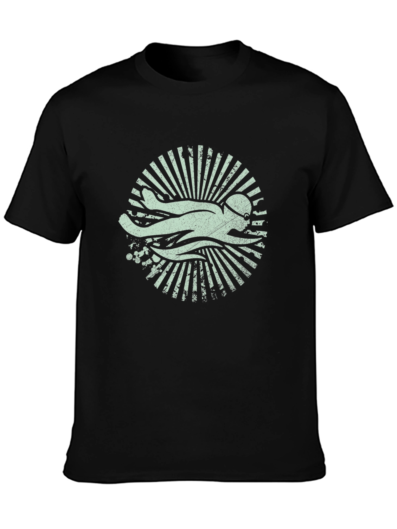 Swimmer Graphic Tee - Retro Swim Club Shirt