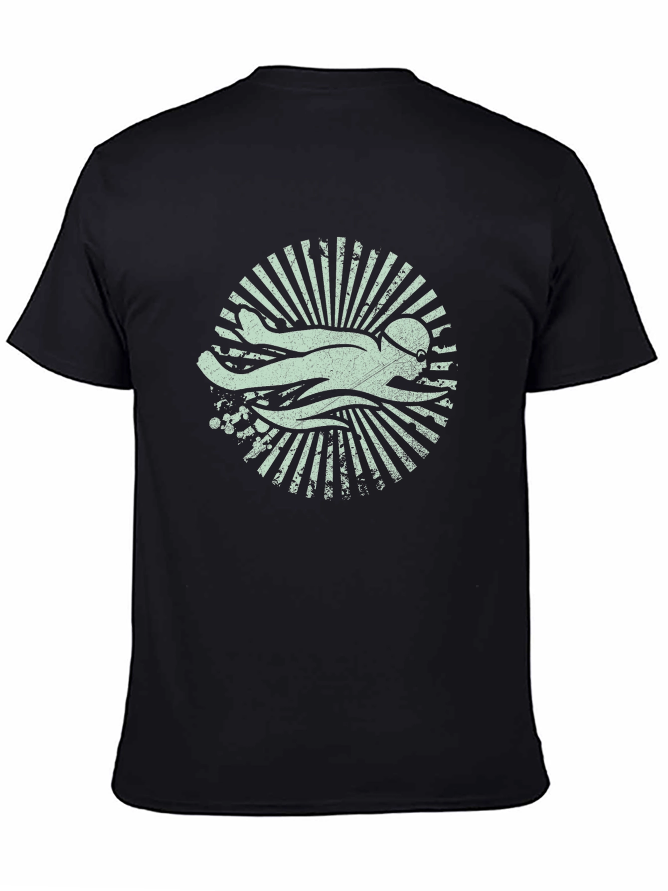 Swimmer Graphic Tee - Retro Swim Club Shirt