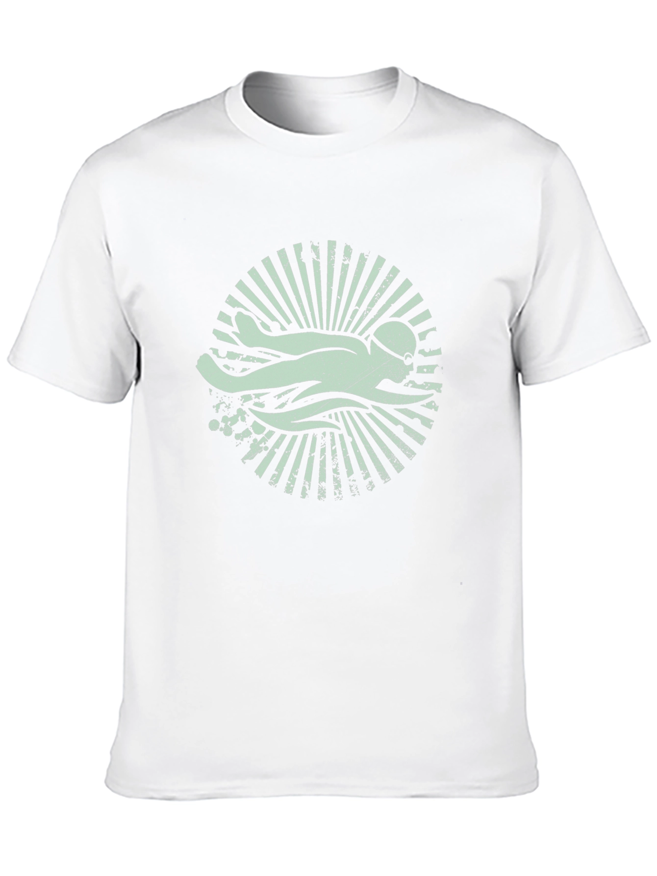 Swimmer Graphic Tee - Retro Swim Club Shirt