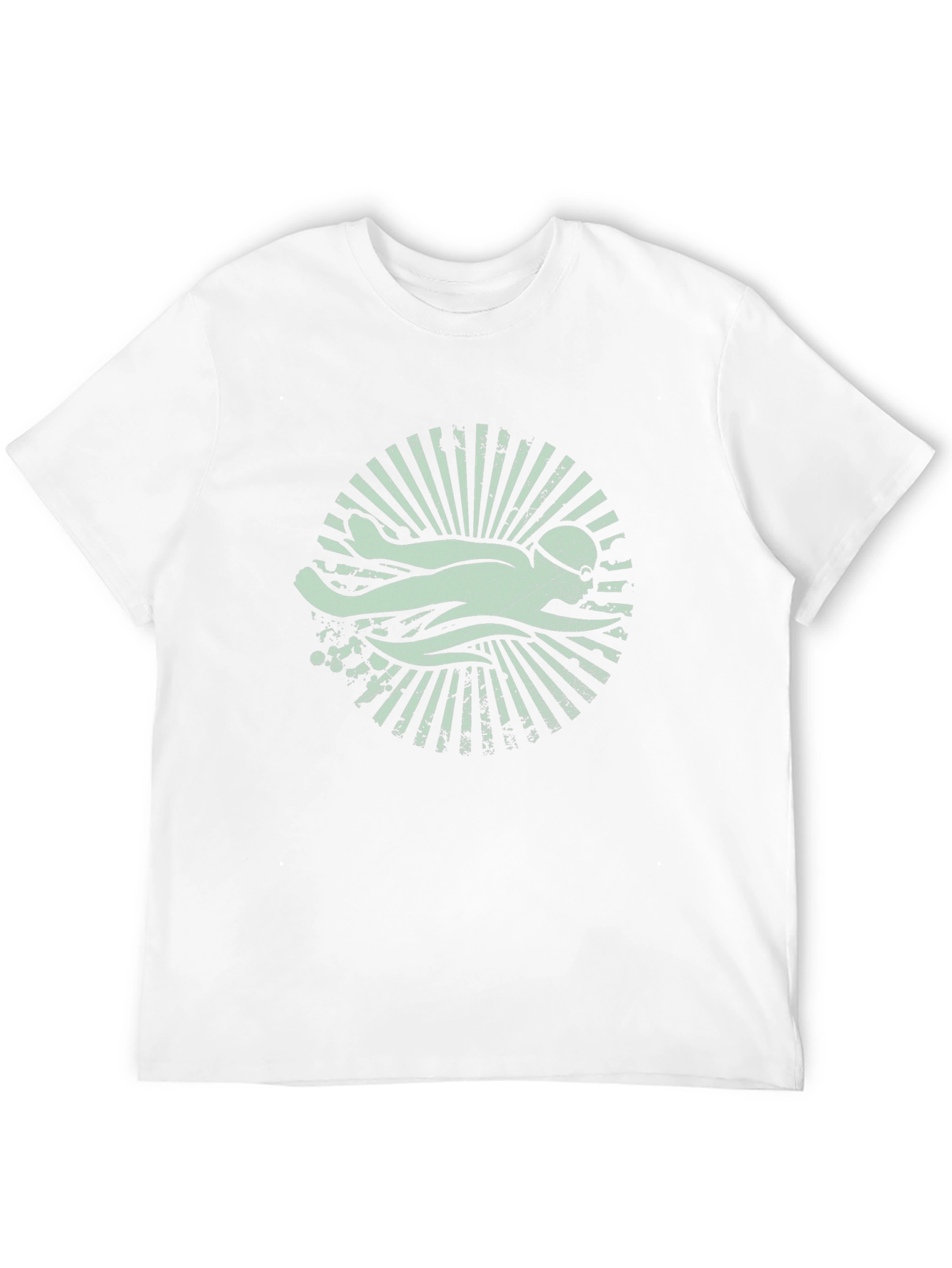 Swimmer Graphic Tee - Retro Swim Club Shirt