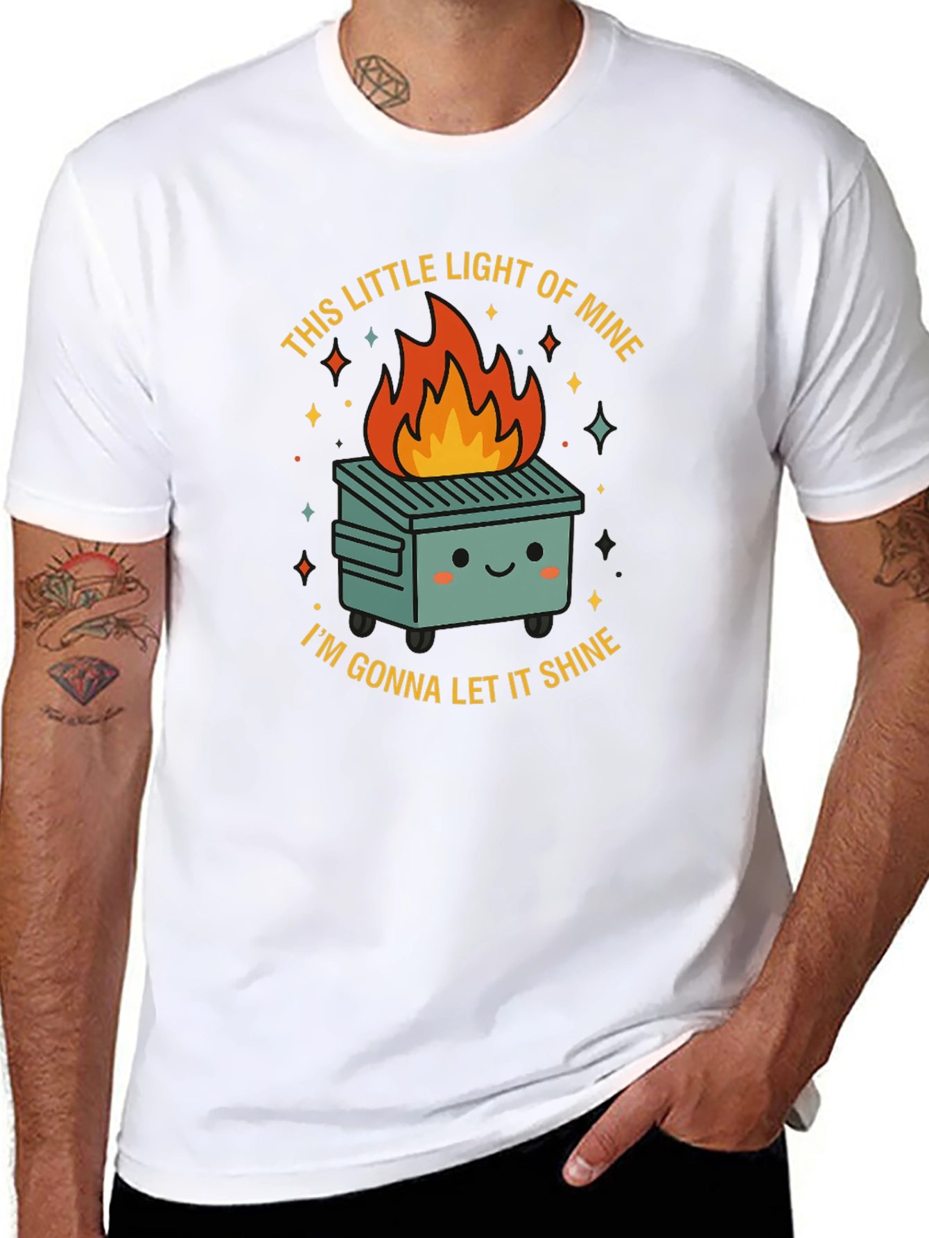 Dumpster Fire T-Shirt - This Little Light of Mine