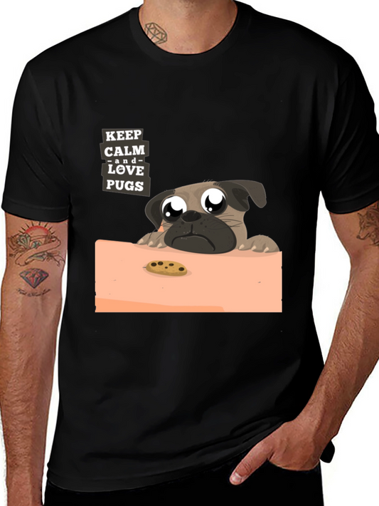 Keep Calm and Love Pugs T-Shirt